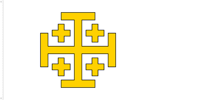 Bandera del Reino de Jerusalén | 1099 - 1187