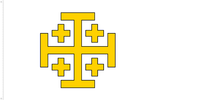Bandera del Reino de Jerusalén | 1099 - 1187
