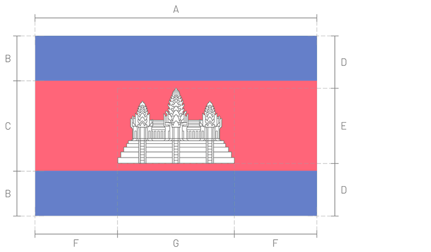 Bandera de Camboya_Construction Sheet
