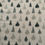 Thumbnail: Christmas tree fabric features different styles of green trees with gold metallic stars and details. Far away view.