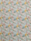 Thumbnail: Bird fabric - white, features various coloured birds and flowers in shades of pink, green and yellow - far away view