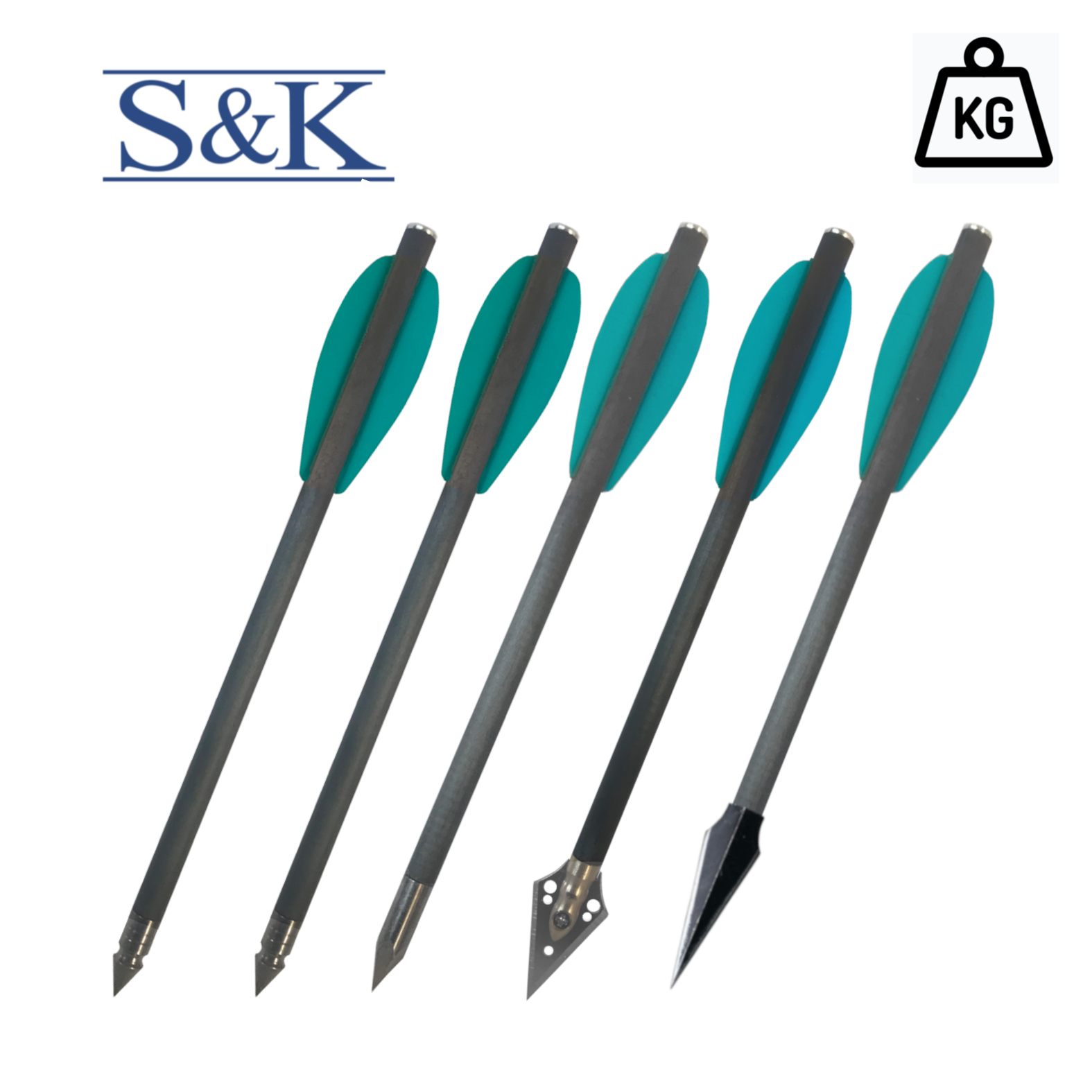 Promopack - Pfeile für Pistolenarmbrüste - 6,3" (160mm) - schwer