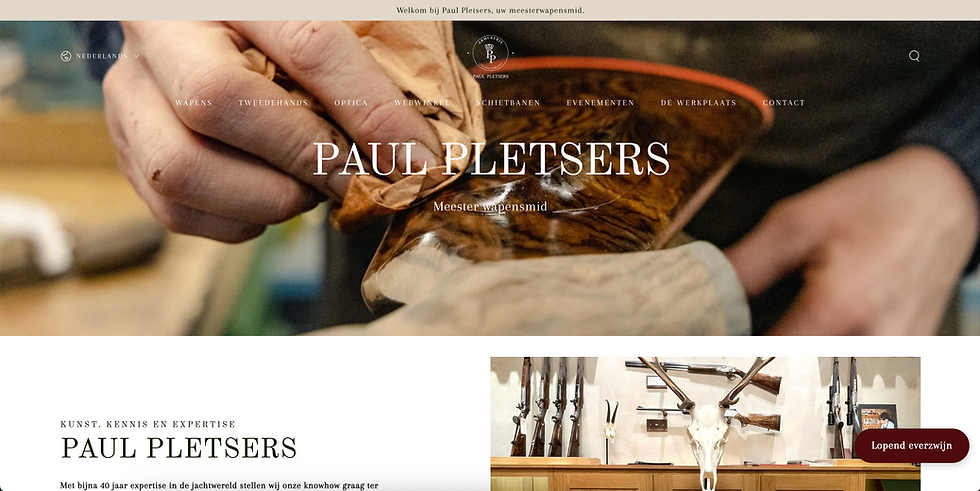 Website ontwerp voorbeeld
