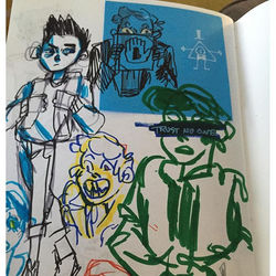 i draw bipper to much, help me 
#bipper #gravityfalls (also i am gonna be doing inktober 🐶)