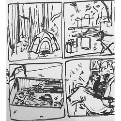 #inktober day 11 some stuff from the camping today