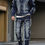Thumbnail: The Man Cave Multi Pocket Denim Suit