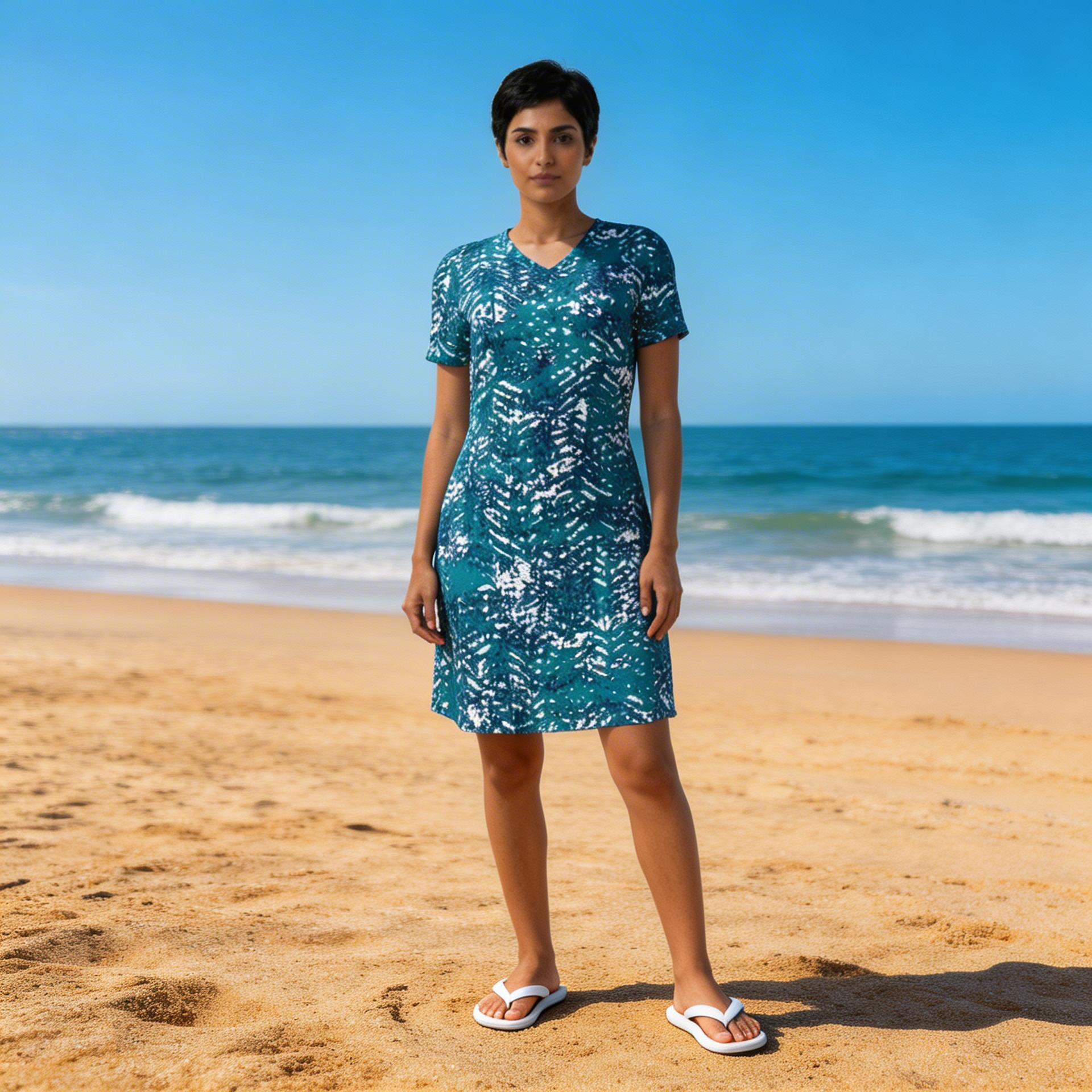 Downunder Access Seaside Dress (Coral Blue)