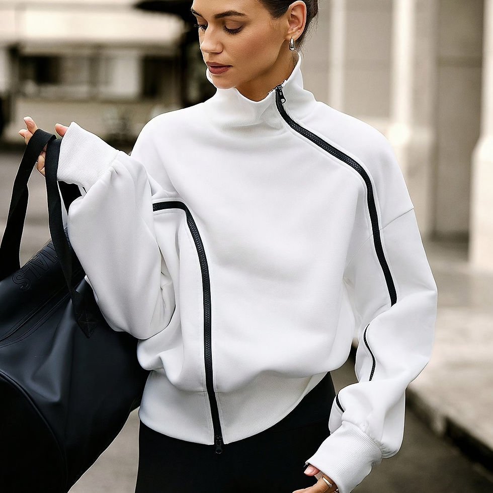 Thumbnail: Kutesy Kulture Trixie Turtleneck Sweatshirt 