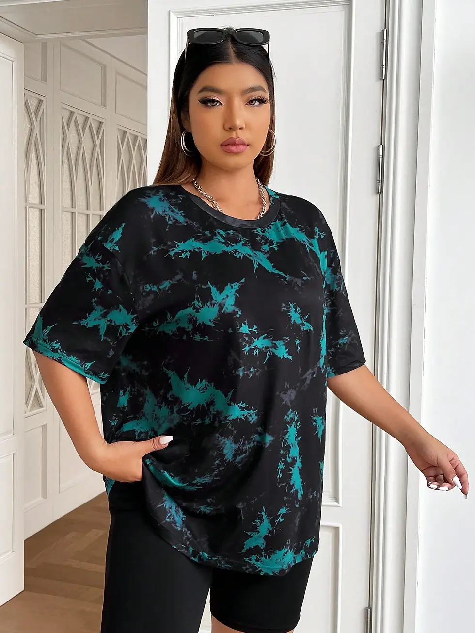 Thumbnail: Perfectly Plus Stormy Tie Dye Tee