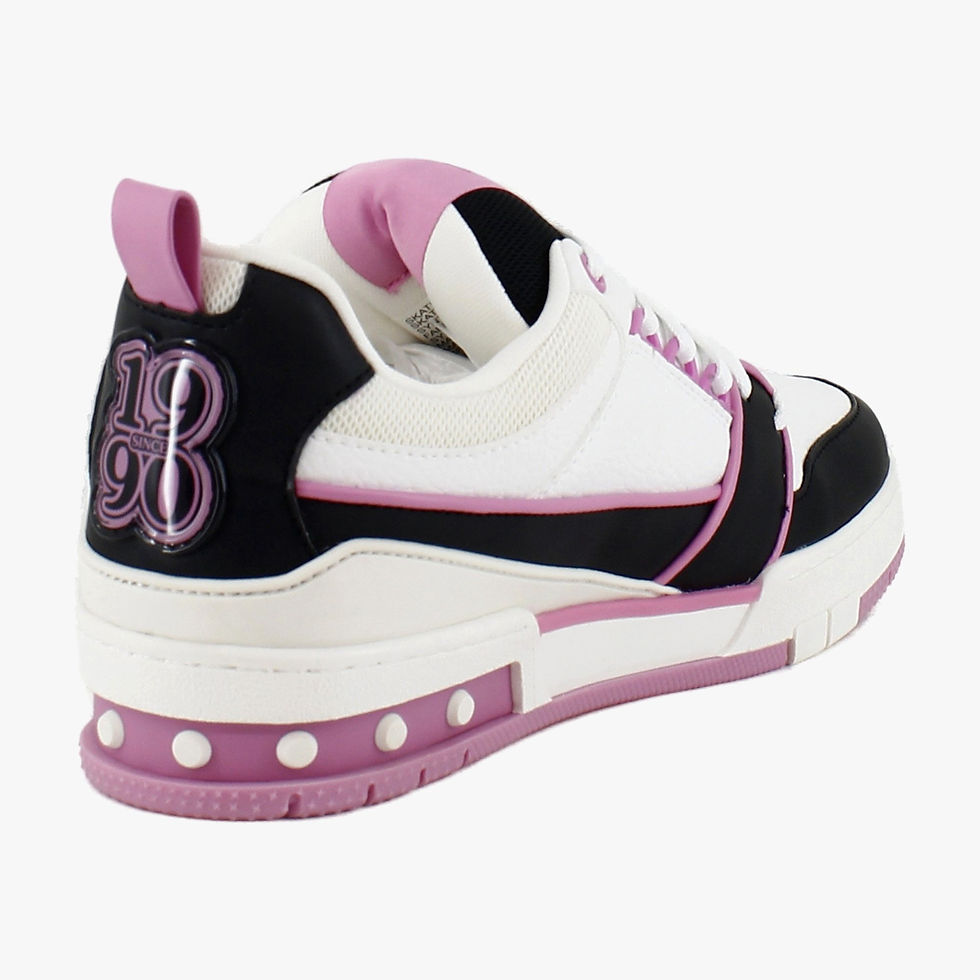 Thumbnail: The Shoe Platform Steve Madden Skater Women's Sneakers Black/Pink 