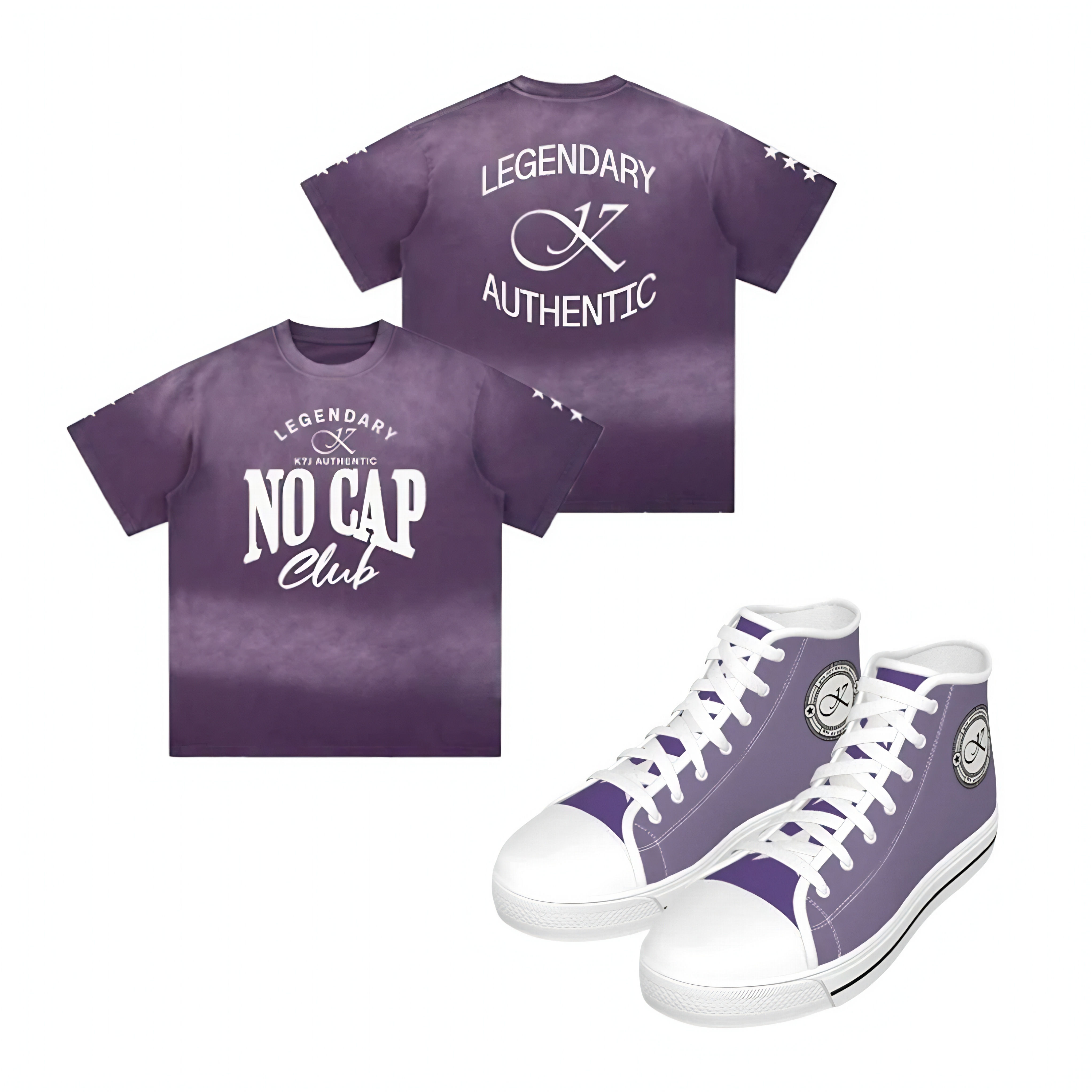 K7J No Cap Club T-Shirt Set