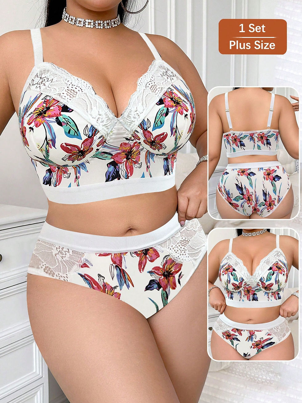 Thumbnail: Silhouette Intimates Confidence Plus Bra Set