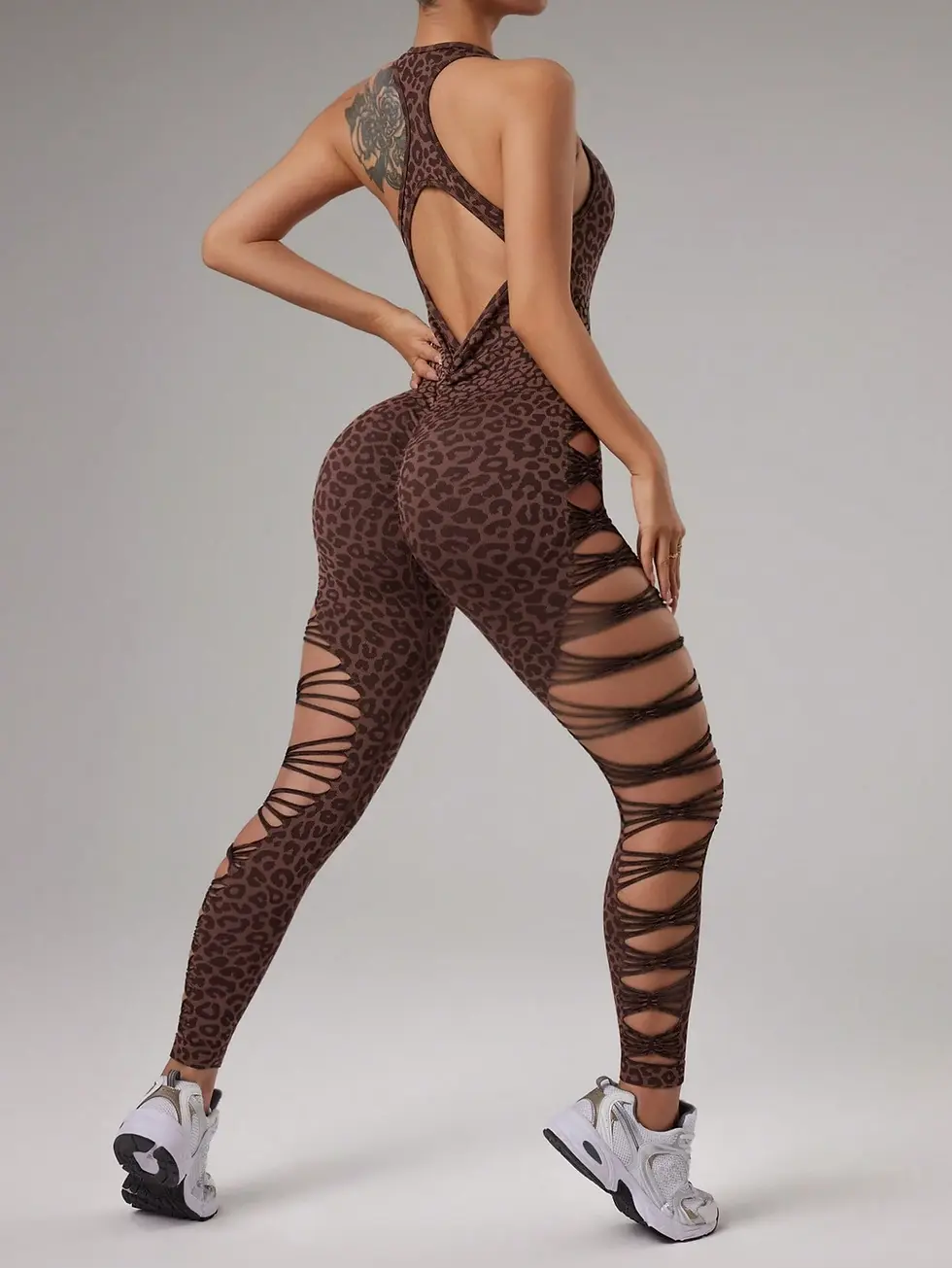 Thumbnail: Aerobfit Slay Slash Leg Sports Jumpsuit