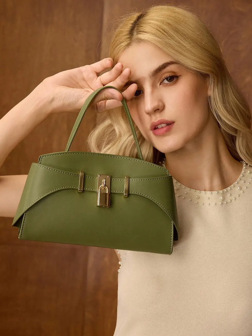 Thumbnail: Simplee Bagz PU Leather Tote Handbag