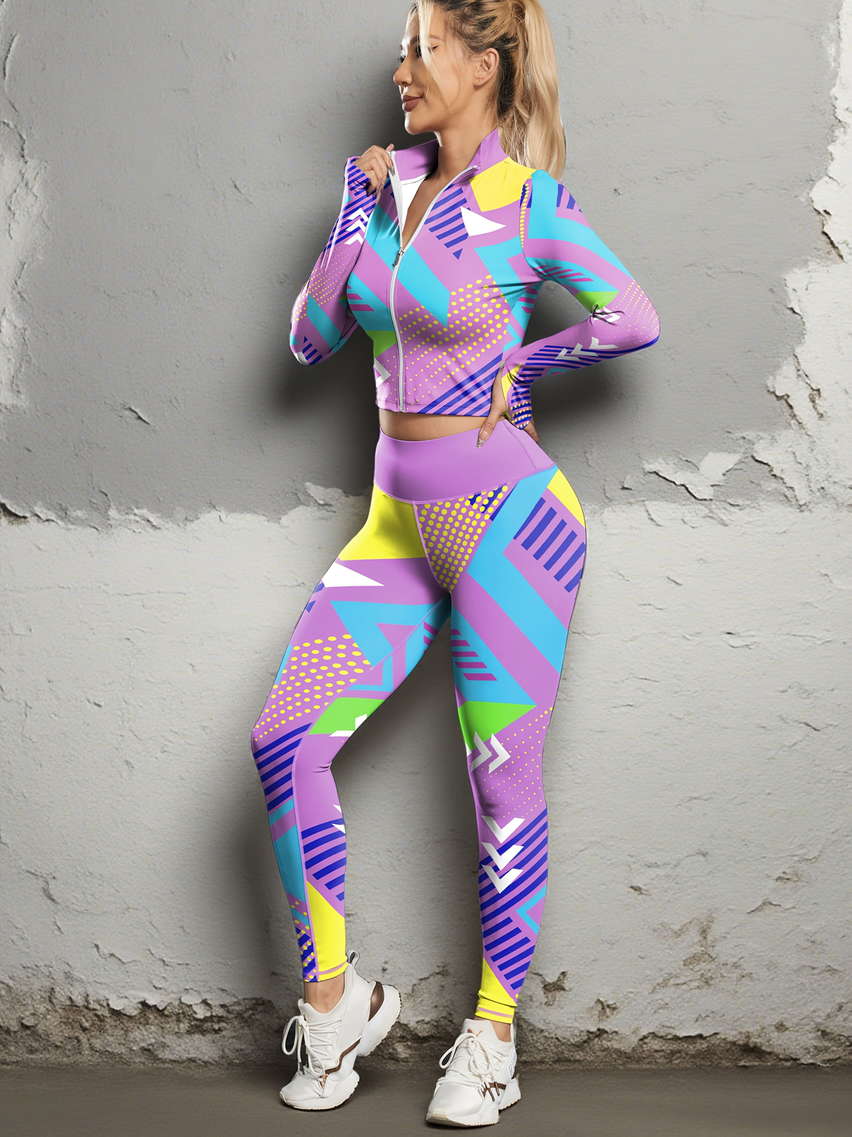 Aerobfit Color Crazi 2pcs Athletic Set