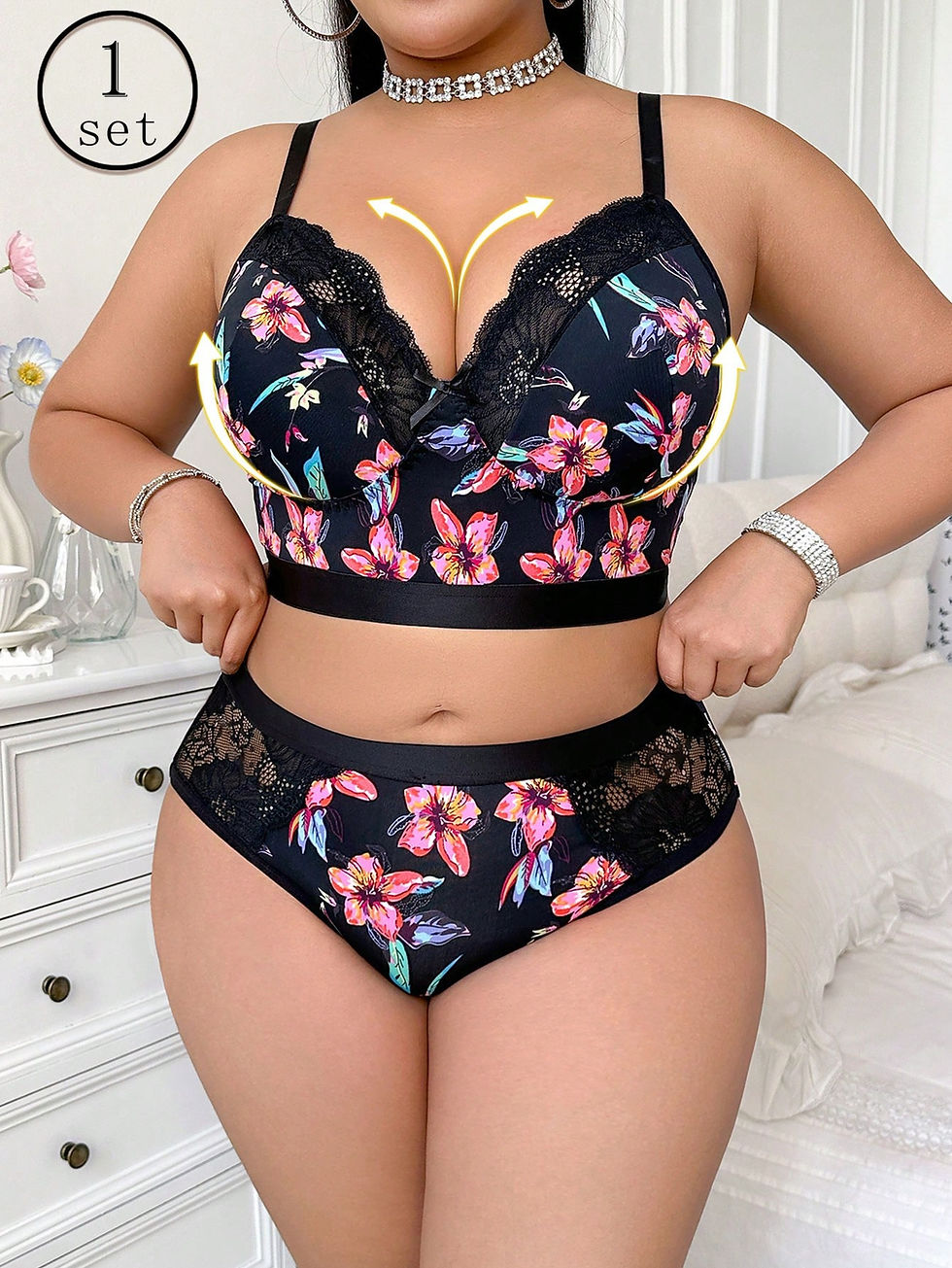 Thumbnail: Silhouette Intimates Confidence Plus Bra Set