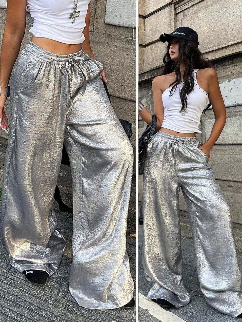 Thumbnail: Bizarre Bottoms Golden Day Baggy Hem Pants
