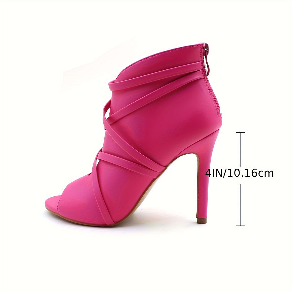 Thumbnail: The Shoe Platform Women's GLAZE Open-Toed Heel