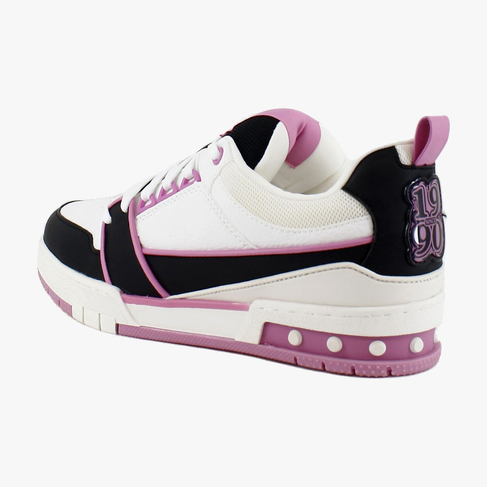 Thumbnail: The Shoe Platform Steve Madden Skater Women's Sneakers Black/Pink 