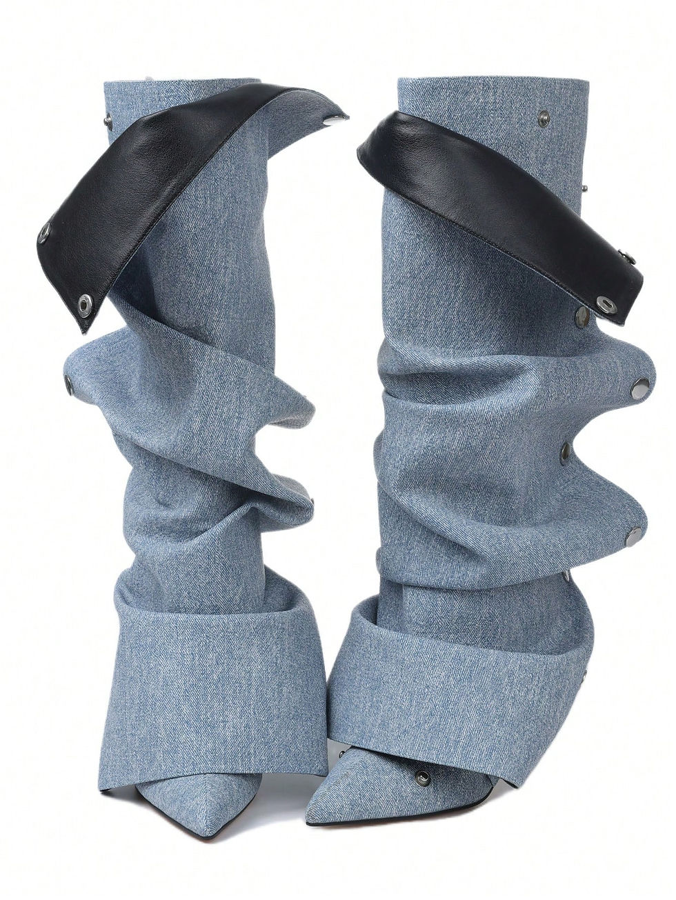 Thumbnail: The Shoe Platform Women Slouchy Knee High Boots 