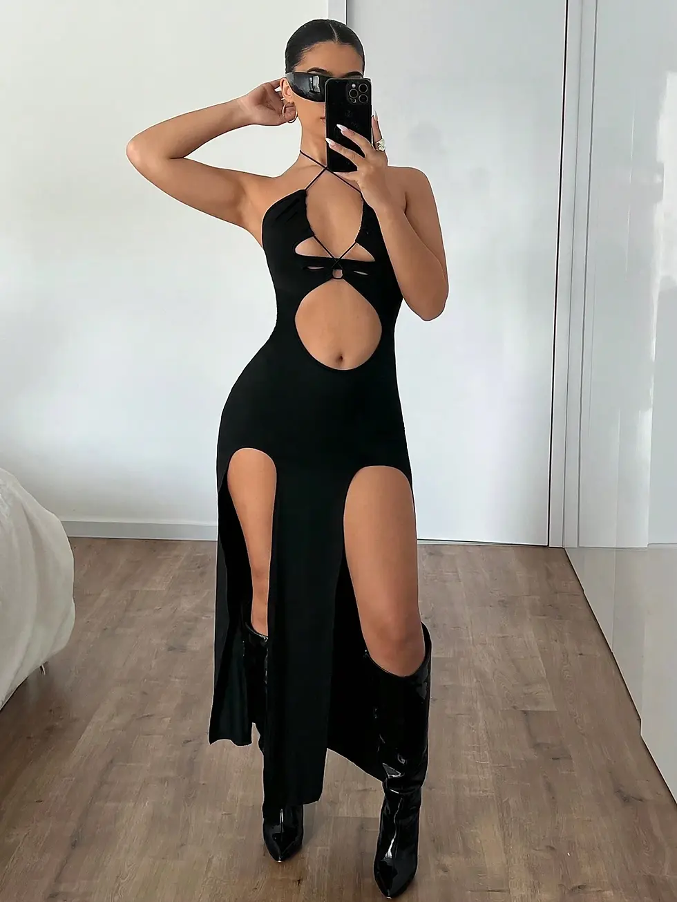 Thumbnail: Kutesy Kulture Midnight Bodycon Dress
