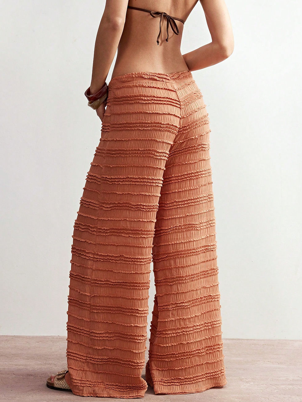 Thumbnail: Bizarre Bottoms Boho Dream Knit Lace Low Waist Pants
