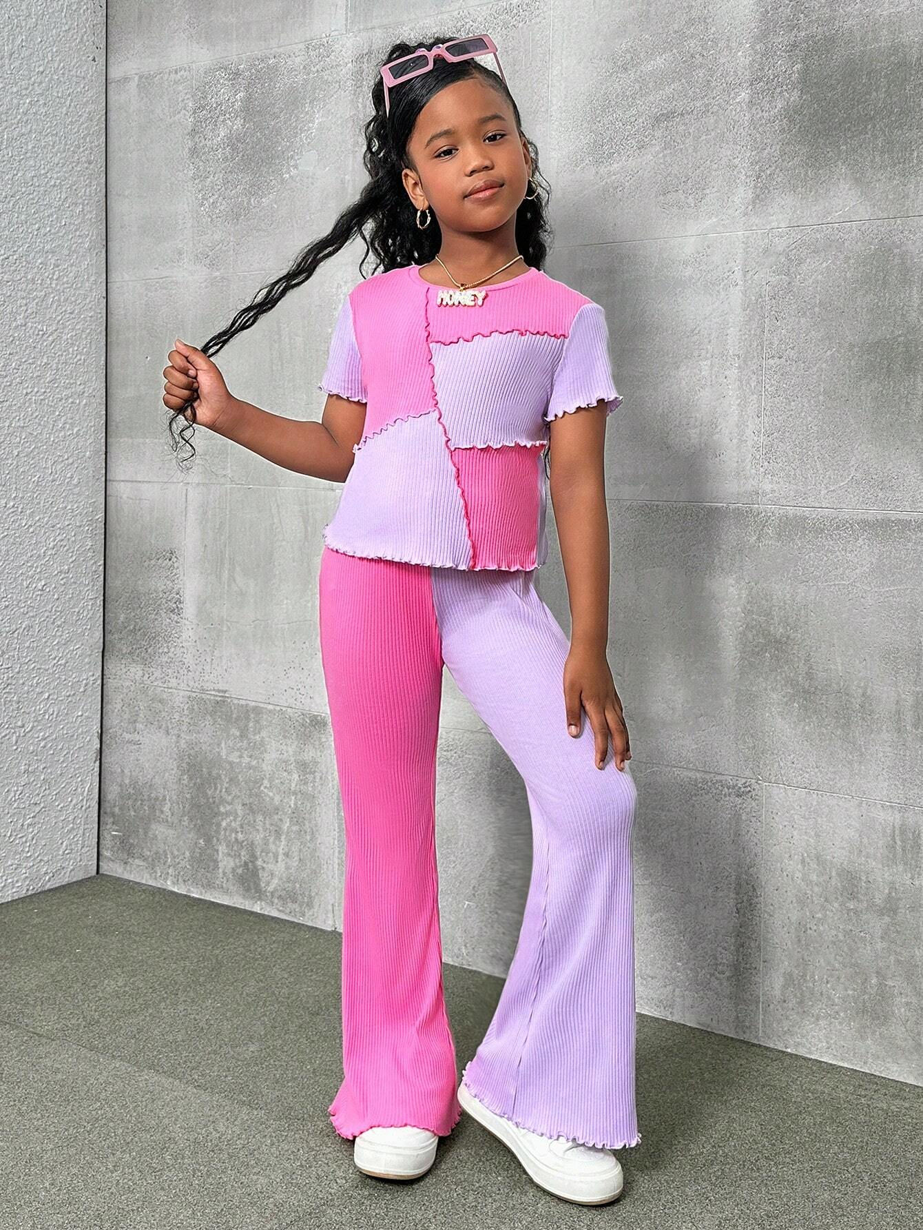Rori's Place Pink Power T-Shirt And Flared Pants Set