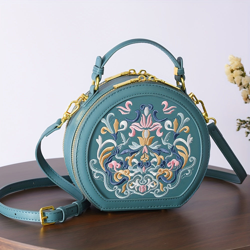 Simplee Bagz Else Embroidery Crossbody Bag