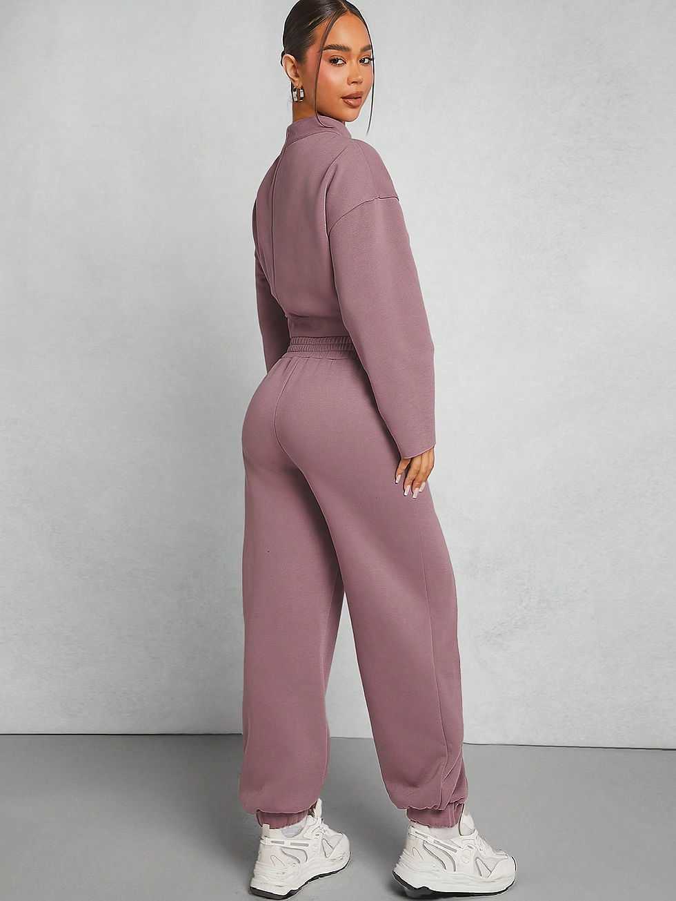 Thumbnail: Kutesy Kulture Cut Out Sweatshirt & Jogger Pants Set
