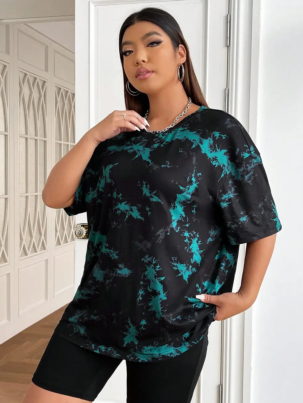 Thumbnail: Perfectly Plus Stormy Tie Dye Tee