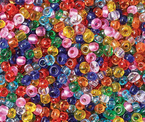 Glass Seed Beads 100g Assorted