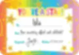 Giggle & Grow You're a Star Certificates