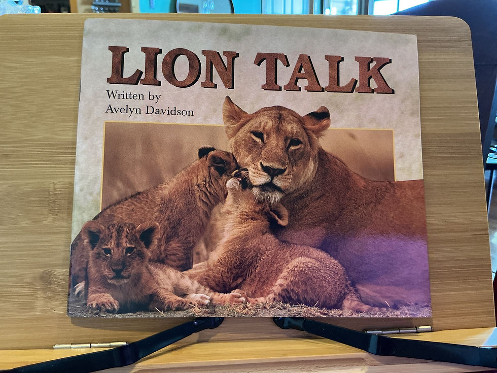 Lion Talk by Avelyn Davidson level 7-8 Storyteller