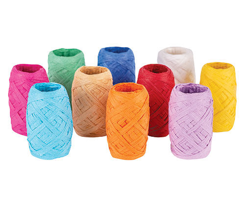 Paper Raffia Assorted Pack of 10
