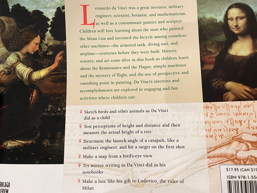 Thumbnail: Leonardo Da Vinci for Kids - His Life and Ideas by Janis Herbert 