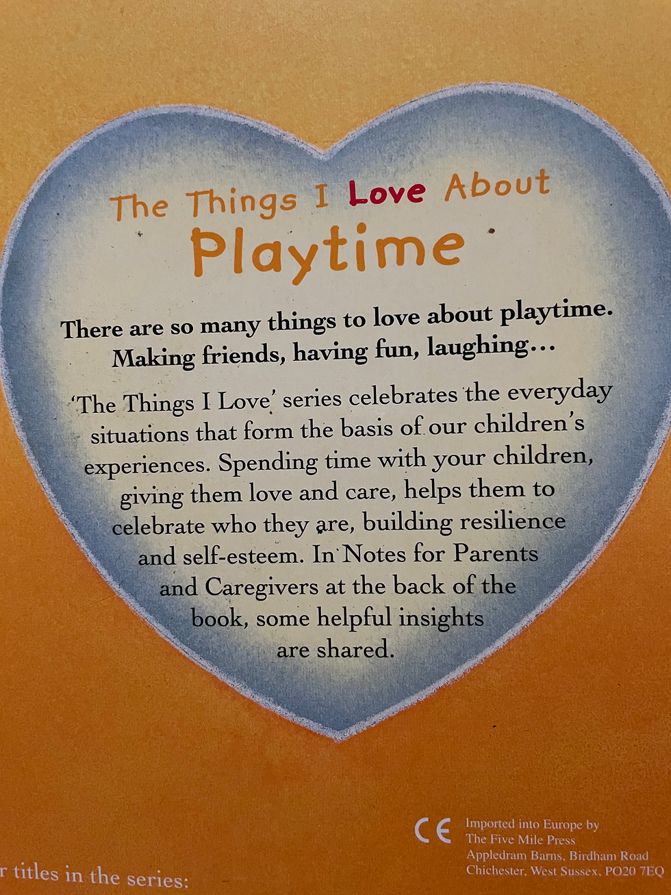 Thumbnail: The Things I Love About Play Time by Trace Moroney (Hardcover)