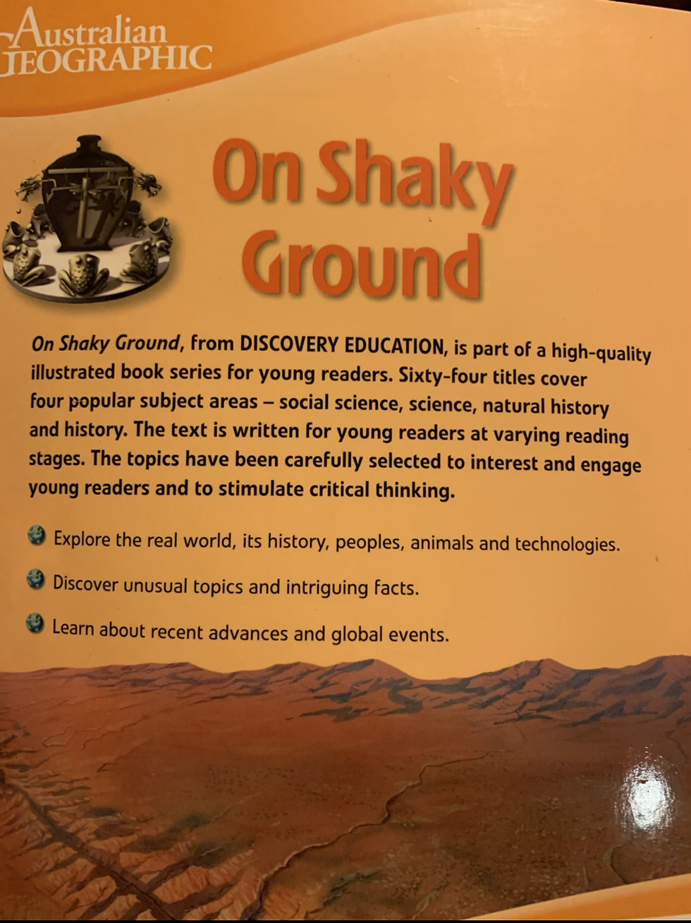 Thumbnail: On Shaky Ground (Australian Geographic) by Lesley McFadzean