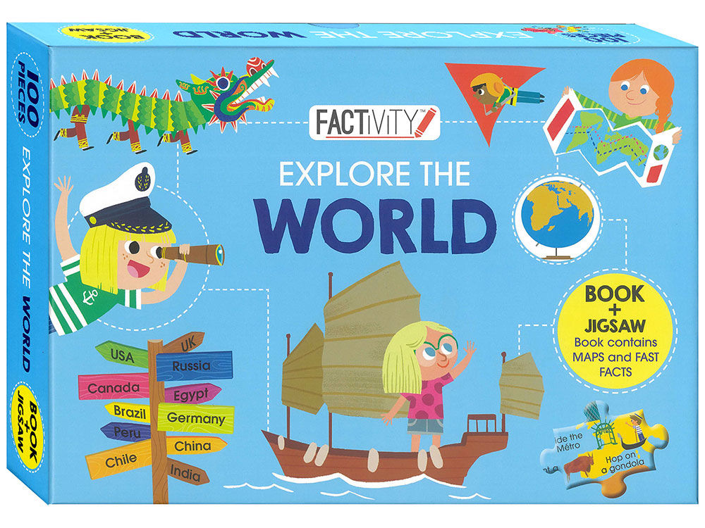 Explore the World Book & Jigsaw