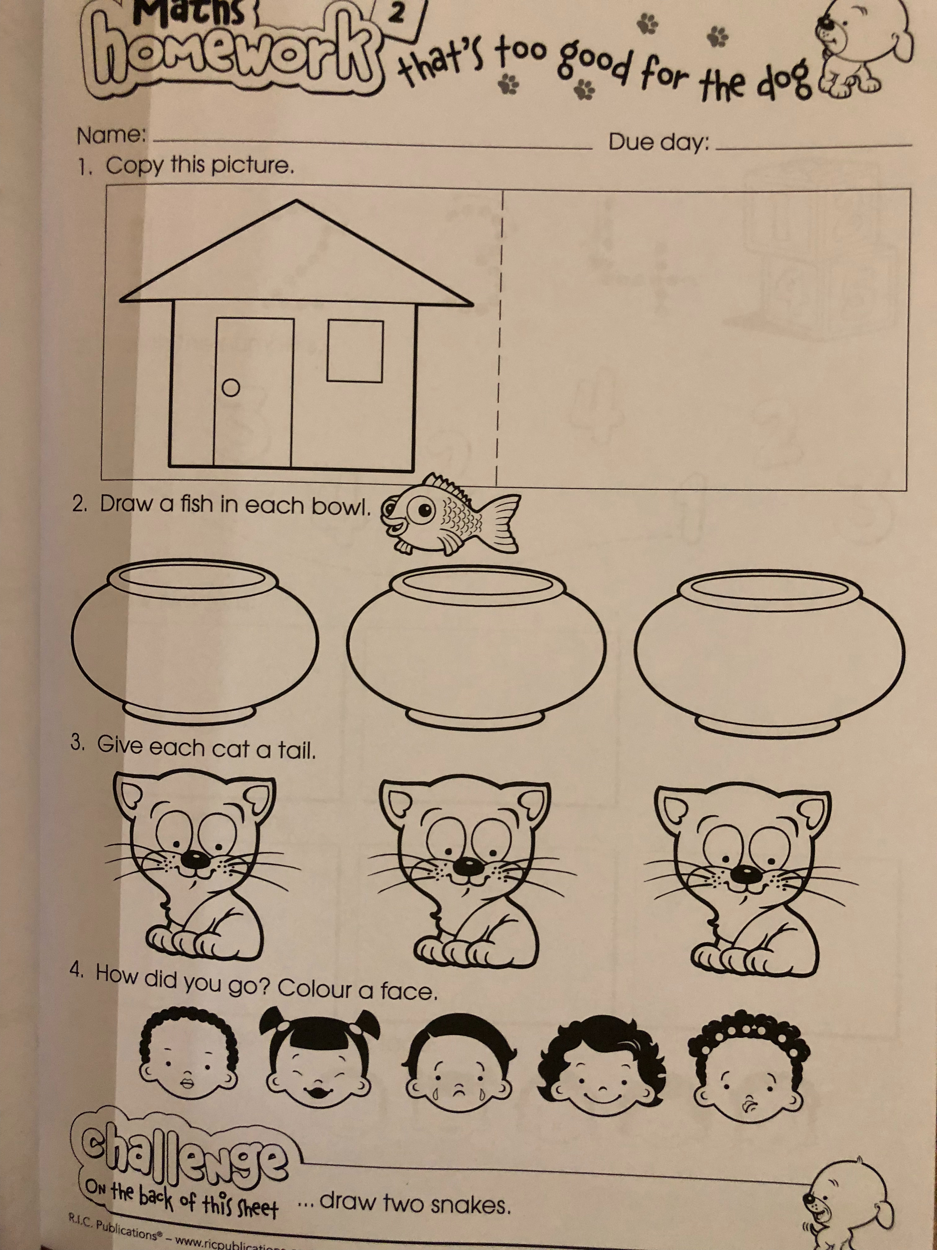 Primary school homework guidelines picture