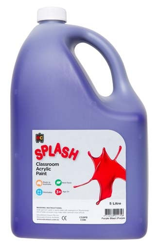 Thumbnail: Splash Classroom Acrylic Paint 5L - each - 14 Colours