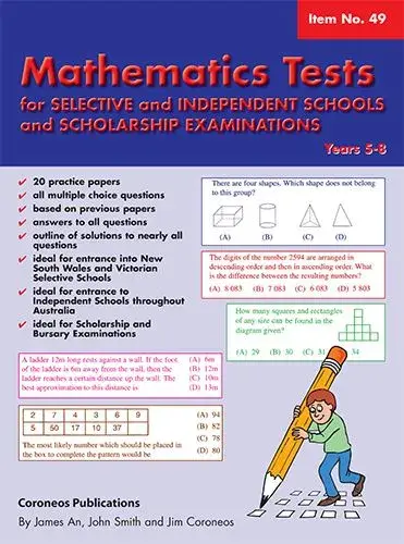 Mathematics Tests for Selective Schools Years 5-8
