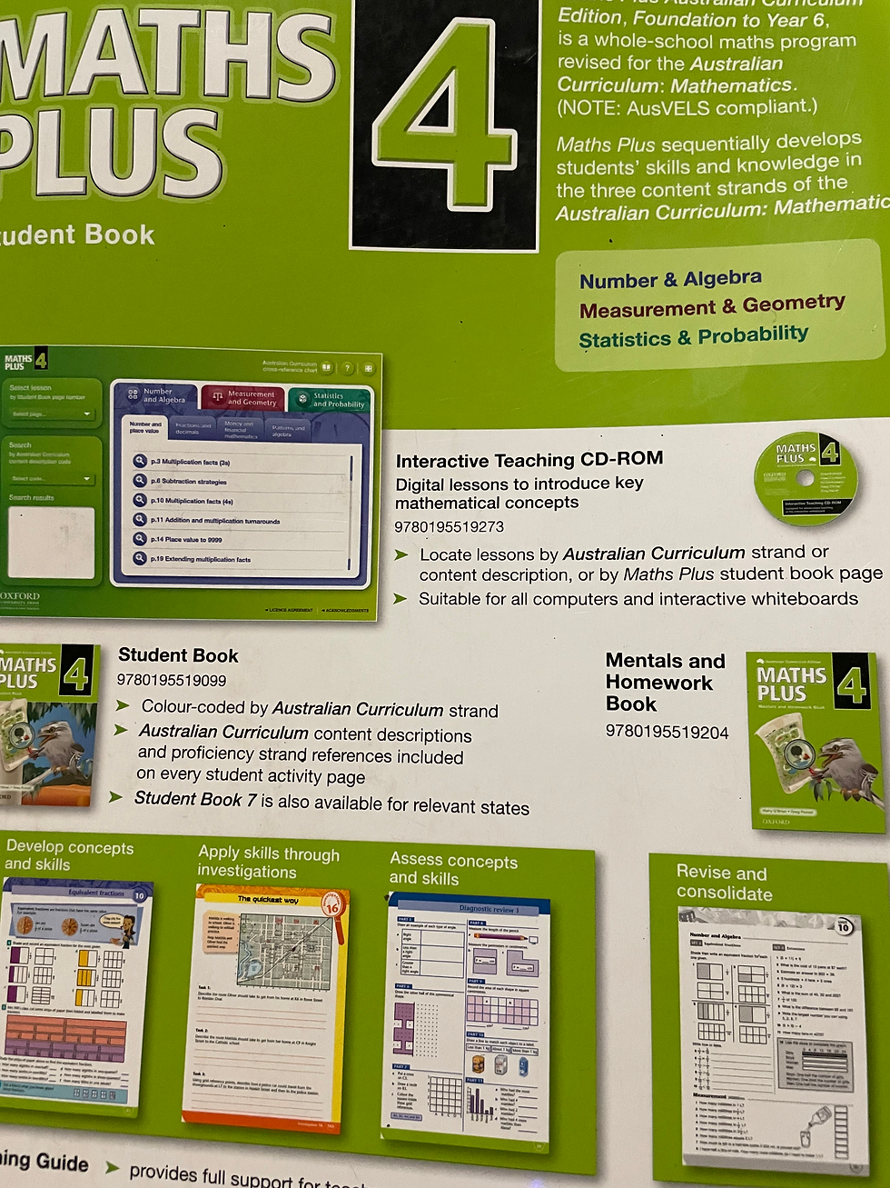 Thumbnail: Maths Plus 4 Student Book 