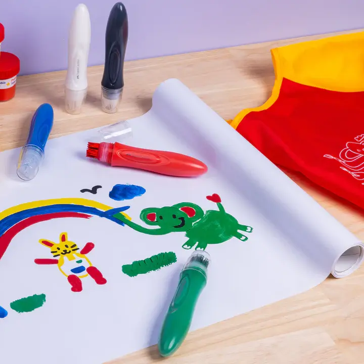 Thumbnail: Little Creative Jumbo Squeeze Paintbrush pkt 6