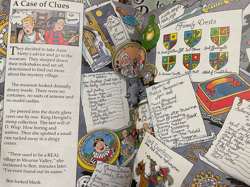 Thumbnail: The Vanishing Village by Sarah Dixon #17 (Usborne Puzzle Adventures)