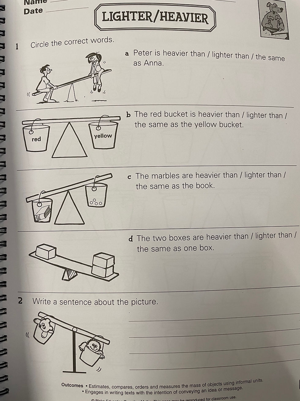 Thumbnail: Targeting Maths Measurement BLMs Lower Primary