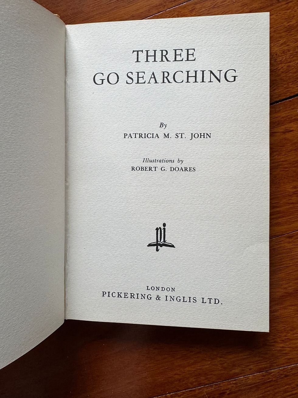 Three Go Searching by Patricia M St Scott