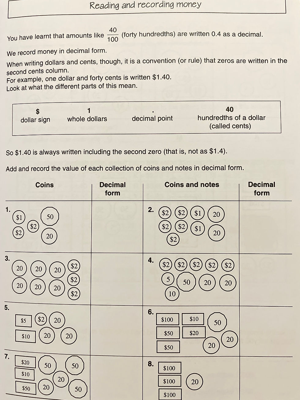 Thumbnail: Excel Fractions, Decimals and Percentages Years 3-6 Ages 8-12