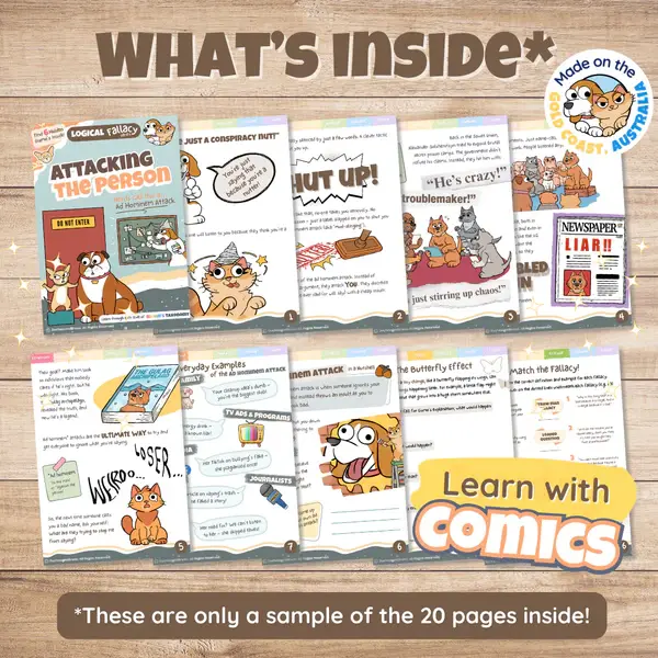 Thumbnail: Ad hominem Attack Fallacy Activity Pack