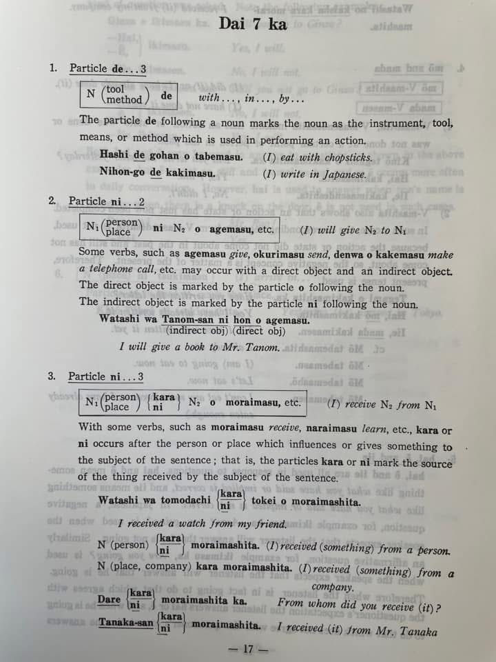 Thumbnail: Nihongo no Kiso 1 Grammatical Notes in English 