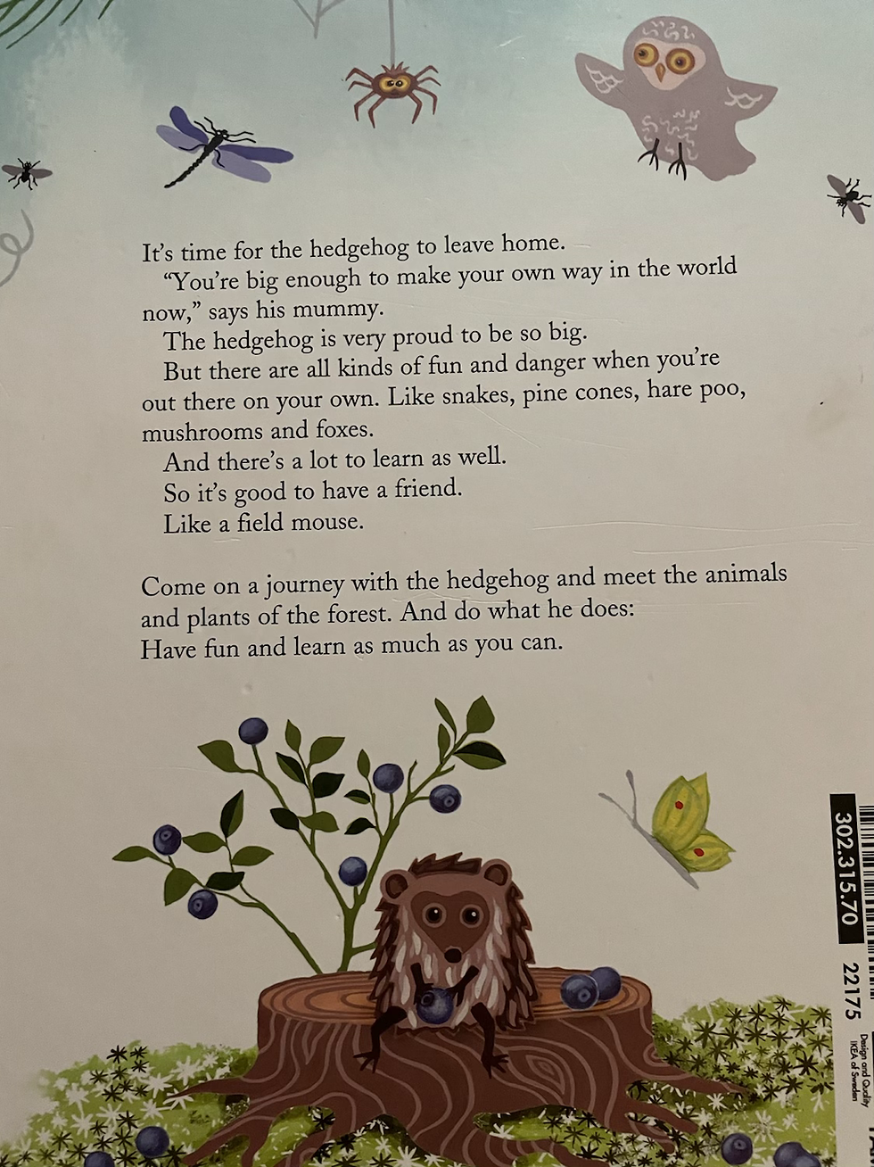 Thumbnail: The Hedgehog Leaves Home by Ulf Stark Hardcover 
